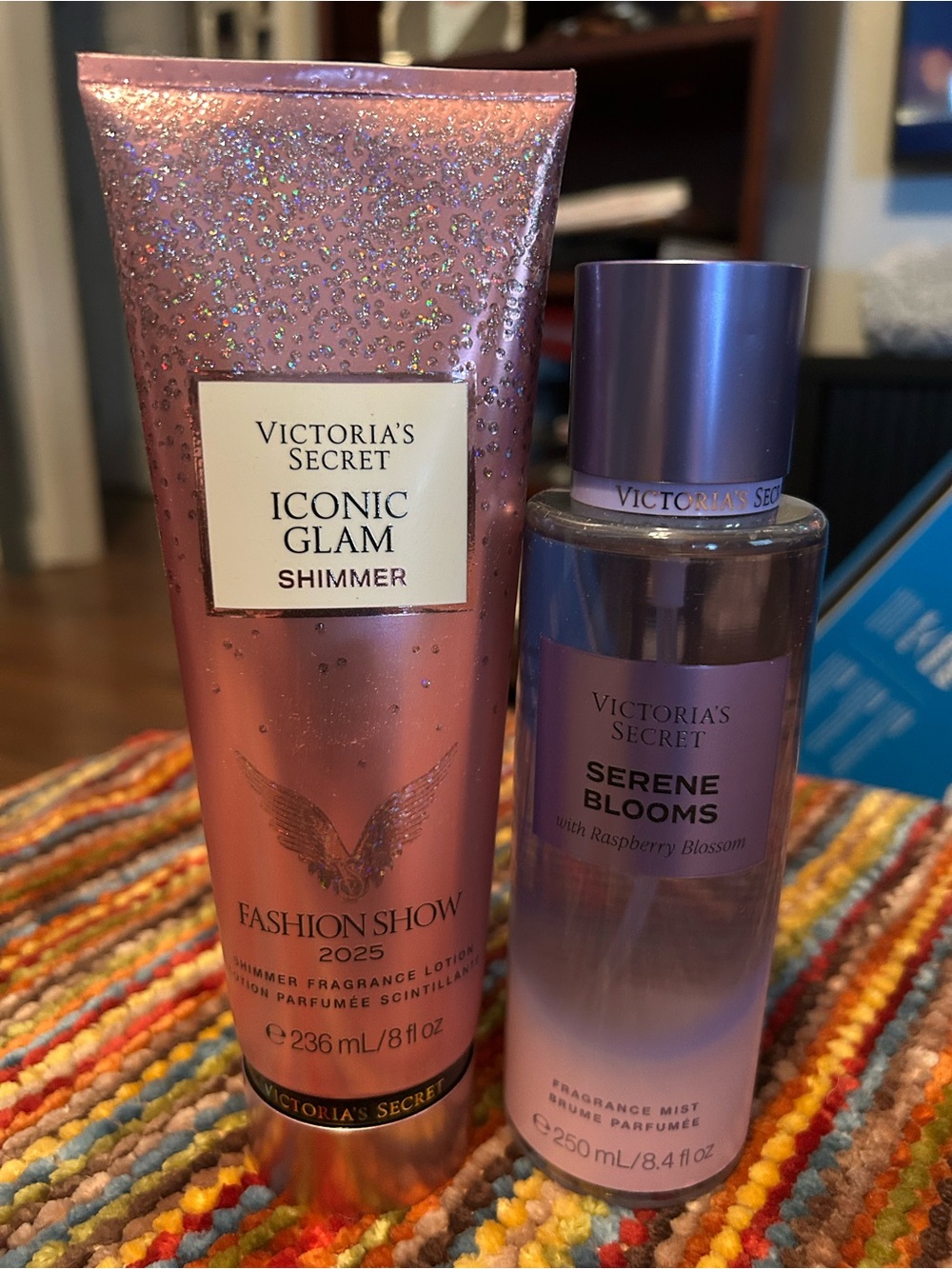 Victoria’s Secret Iconic Glam supermodel glow lotion & Serene Blooms mist